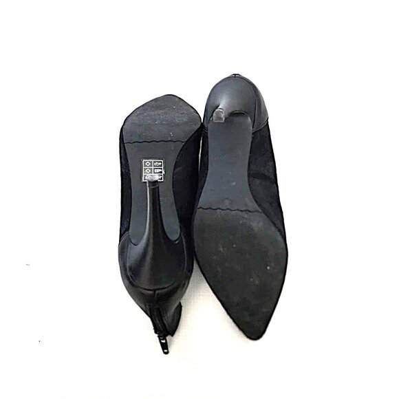 RW & CO black pointy toe calf hair high heel ankle boots - Please read carefully - Picture 7 of 11